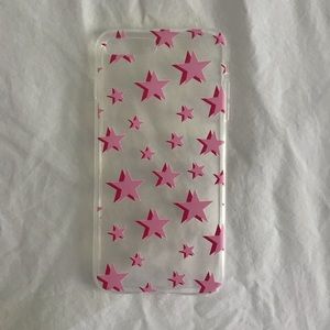 Clear Pink star iPhone 7/8 plus phone case